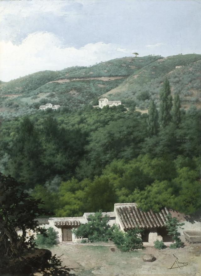 西班牙乡村自然风光，西班牙画家罗梅罗·巴罗斯作品赏