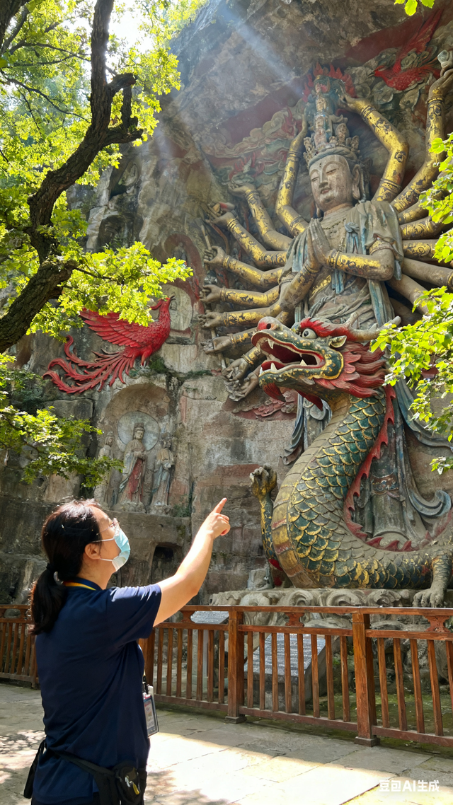 无双道龙赵小荣游记《 一笔祥龙行天下 》（一一五）大足石刻纪行