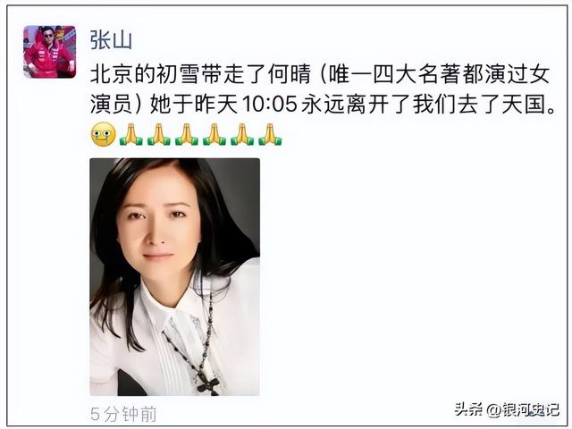 好友相继缅怀拼凑出	，何晴生命最后时光：拮据	、变样、舍不下儿子