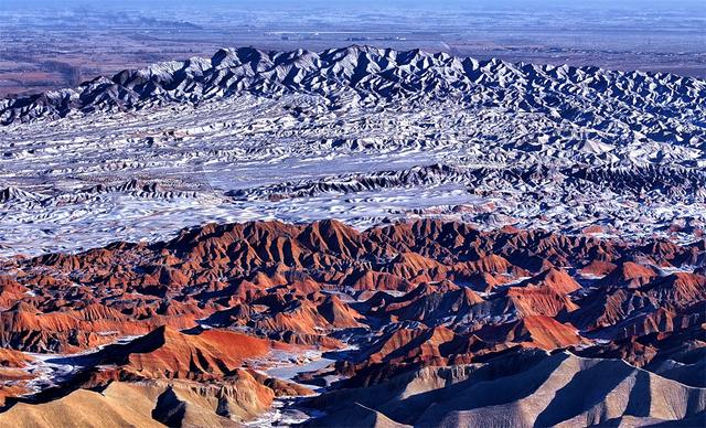 随拍！七彩丹霞冬景之美