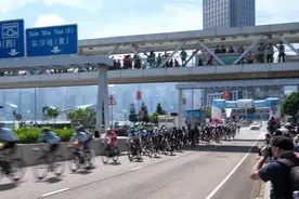 2024新鸿基地产香港单车节开赛约6000名骑手驰骋维港畔图片