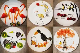 用创意点亮孩子每一个早晨 妈妈们的早餐美成画图片