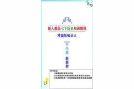 2025新人教版七年级下册历史知识点归纳图片