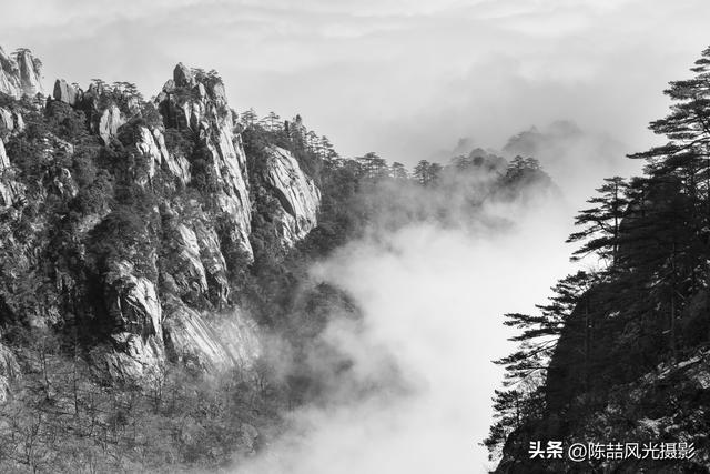 水墨黄山风光