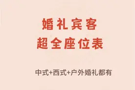 婚礼宾客座位安排表图片