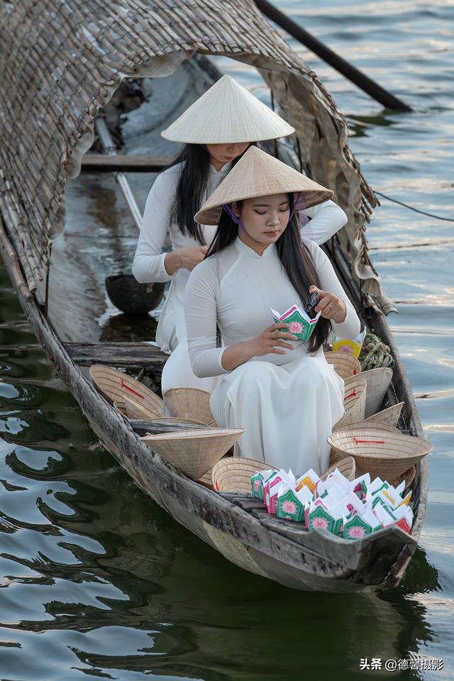 行摄越南，从南到北（11）——巨型渔网&纸花工艺&奥黛女放水灯