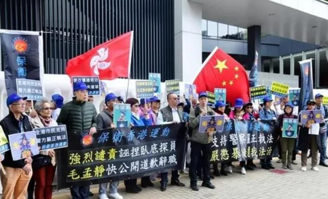 她支持港独，称中文是低等语言，终自食恶果，老公是境外反华势力
