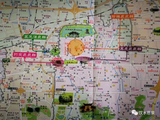 最全的济南市泉水分布位置图（有图有真相）