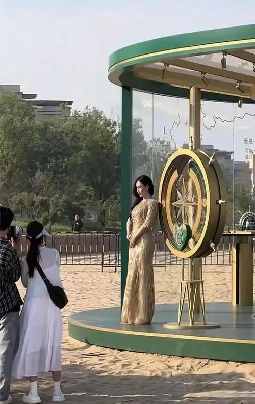 张柏芝现身河北无修图膀大腰圆,手背青筋暴露,果然路人手机真实