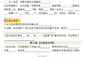 五下语文期末高频考点（复习必备）全册课文重点内容归纳梳理图片