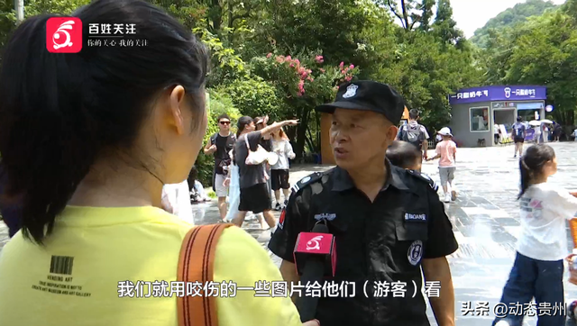 “你打猴我就打你”环卫工驱猴被游客怒斥，黔灵山公园工作人员