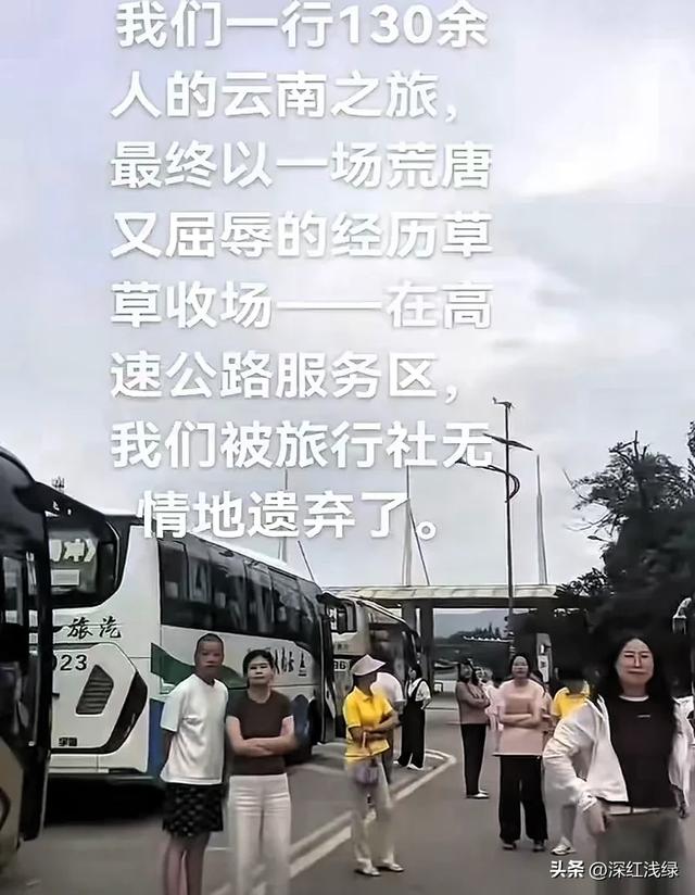 云南文旅天塌了！高端团130人被弃服务区6小时，不是钱的事