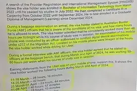 留学生刚落地澳洲就被 吊销签证!只因每周做Uber司机60小时图片