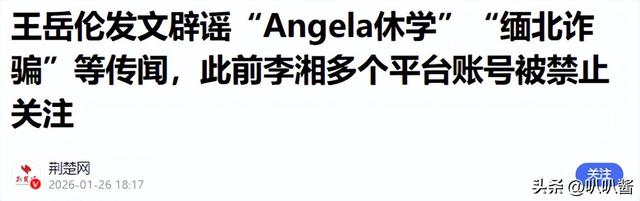 李湘参与缅北诈骗？王诗龄休学？王岳伦崩溃回应，结果大快人心