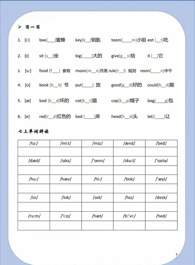 英语音标入门学习