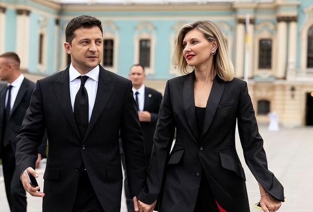 泽连斯基的妻子有多美？登美时尚杂志封面，两人恋爱八年儿女双全