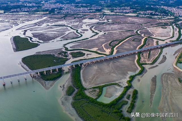 广东茂名：水东湾大桥晚霞