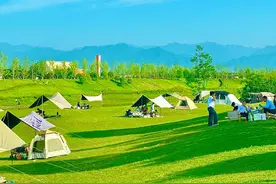 西安又一公园火了，被称为西安“天然氧吧”，适合垂钓、全家露营图片