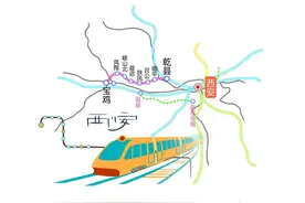 陕西省关中平原城际铁路的线路走向图片
