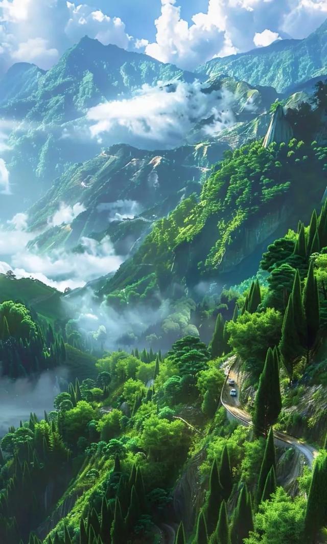云雾缭绕，风光无限美，人间仙境！