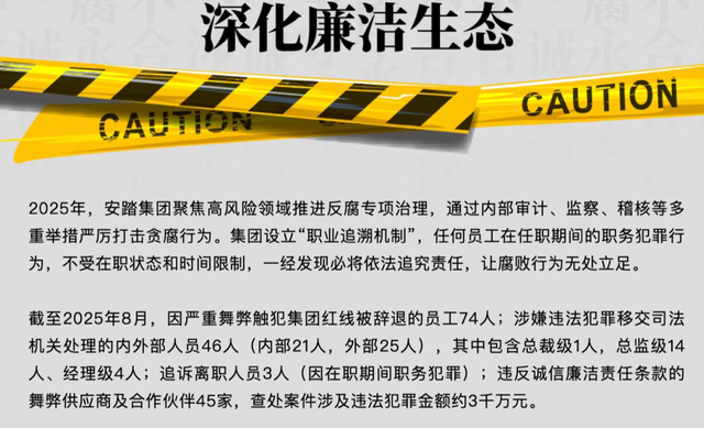 安踏74名员工因严重舞弊被辞退