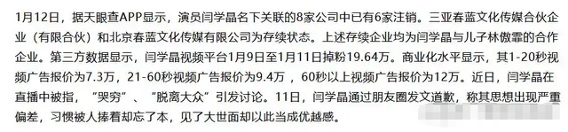再迎噩耗！闫学晶被举报偷税	，证据已提交机关，这次恐有牢狱之灾