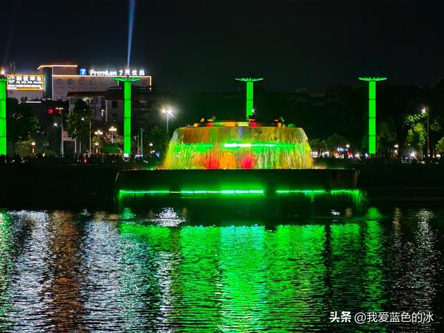 来河源第一天，吃喝，夜逛古街，漫步江边，观看亚洲第一高喷泉