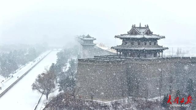 雪落平城!一场“认真的初雪”,给大同裹上冬日白纱~