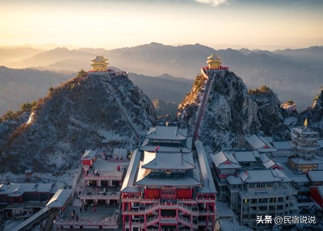 你见过老君山的雪中霞光吗？