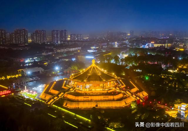 河南洛阳：隋唐洛阳城国家遗址公园夜景美