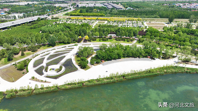 亲水观景！滹沱河晓月湖湿地提升后美爆了