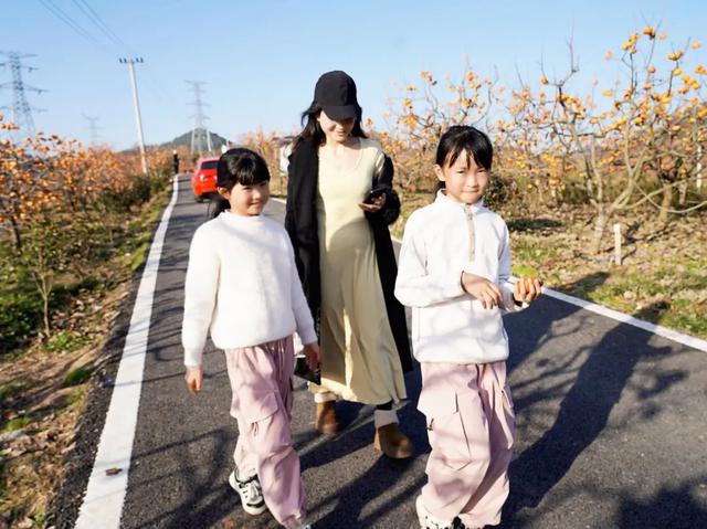 柴桑区新塘乡胡桥村:千亩柿红引客来