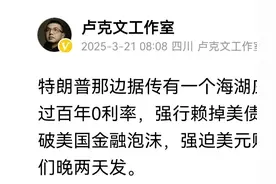 卢克文：美国打算主动放弃美元地位图片