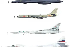 轰6轰炸机有多大?与主流轰炸机放一起比才明白，为何轰20呼声不断图片