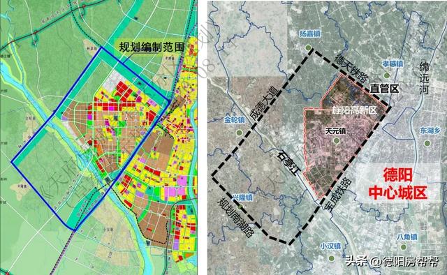 国际大都市——德阳；无缝接壤广汉，直接包裹黄许