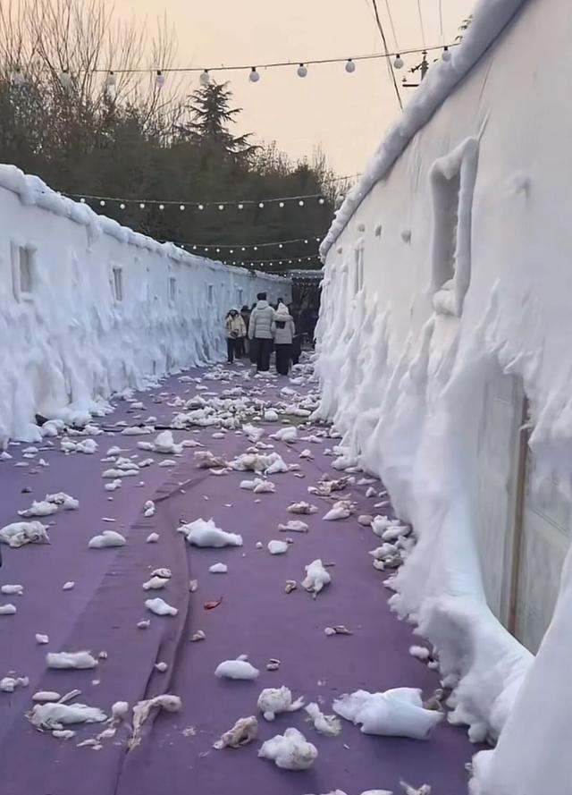 郑州“狗熊岭雪乡”开业3天狂揽700多条差评：“棉花假雪、稀泥