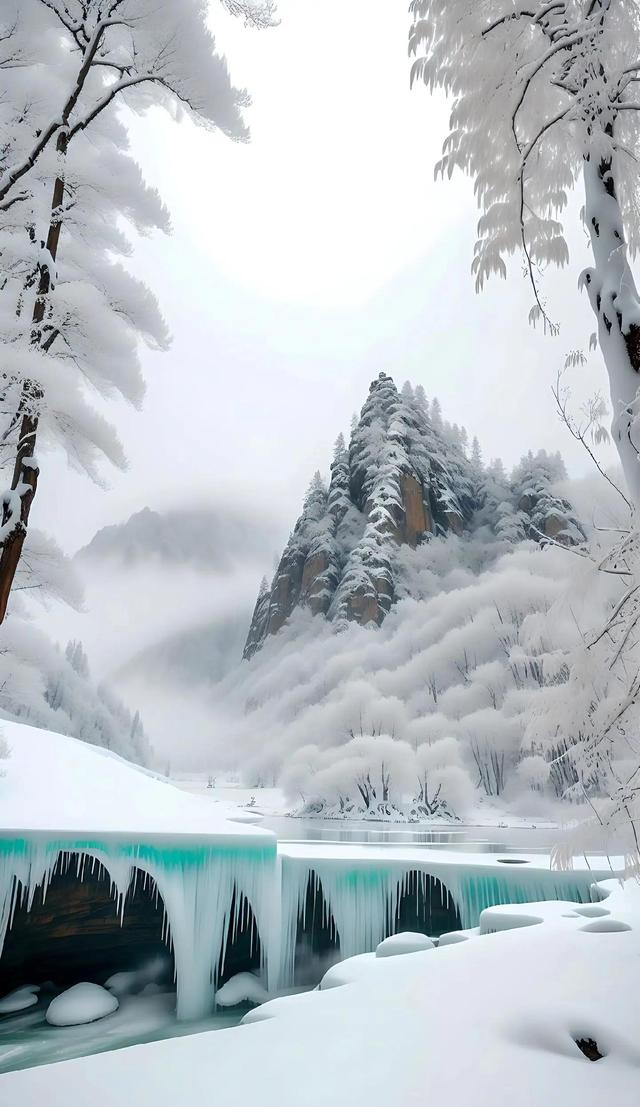 雪后老君山霞光万丈：一场冬日的绝美盛景