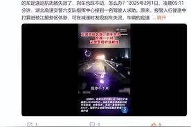 刹车失灵、定速巡航取消不了！男子在高速失控狂奔1小时图片