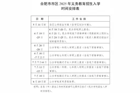 定了！合肥中小学学区方案公布时间出炉图片