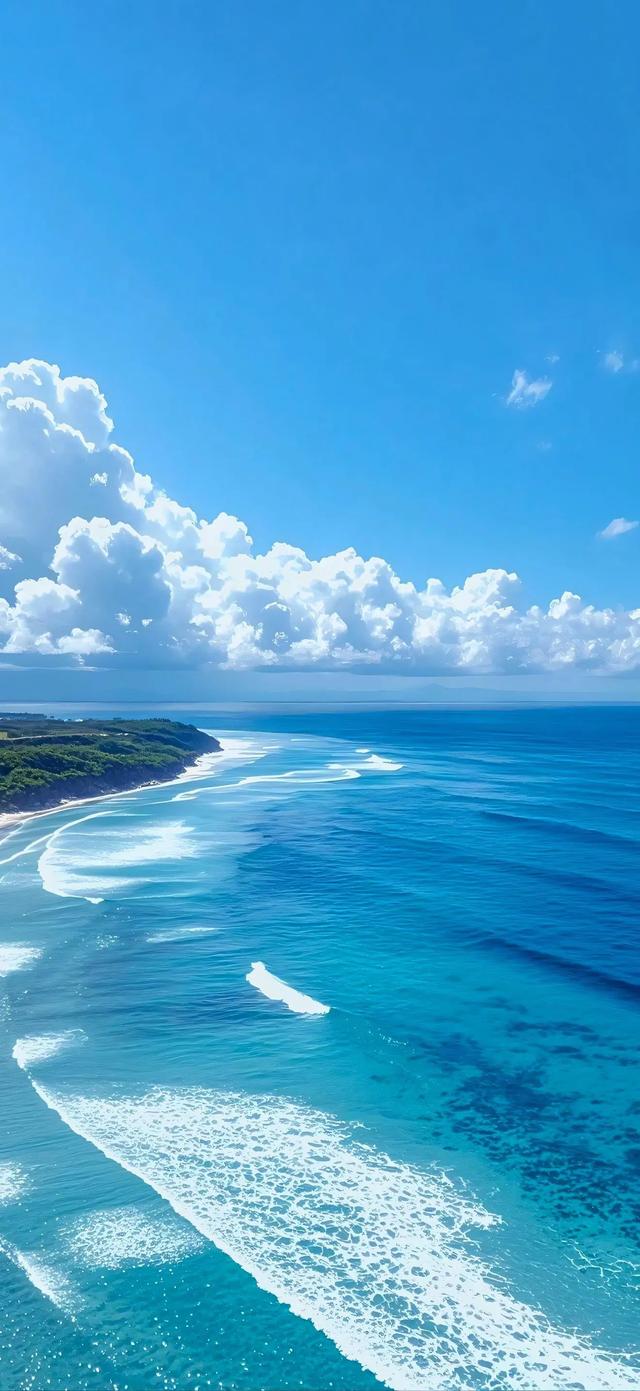 手机壁纸|海边的自然风景
