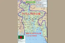 5000万以上人口的国家密度排名，孟加拉一骑绝尘！图片