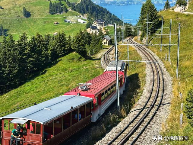 欧游杂记（5）‖ 齿轮火车几上几下瑞吉山，缆车凌空飞跃韦吉斯