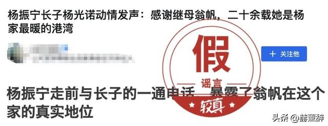 已证实杨振宁长子去世，看49岁翁帆现在做的事 才知道我们误会她了