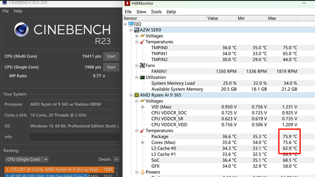 迷你电脑顺畅本地部署32b的deepseek？！零刻AI9 365实测体验