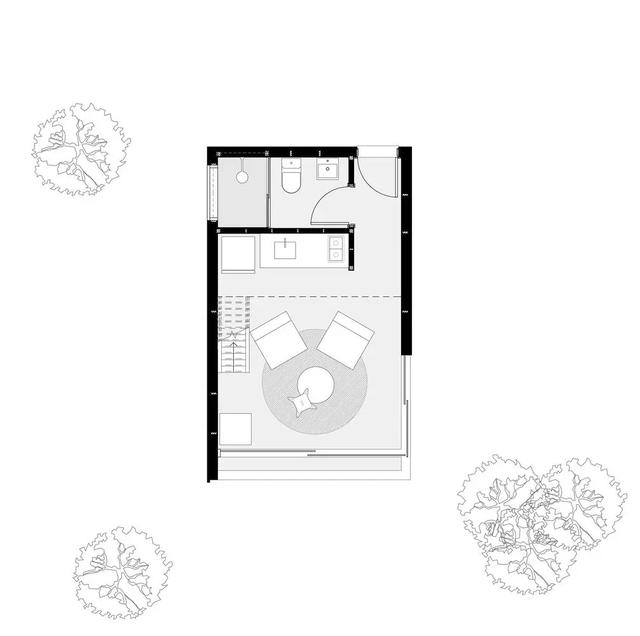 35㎡的森林拥抱,沉浸式短住秘境小屋