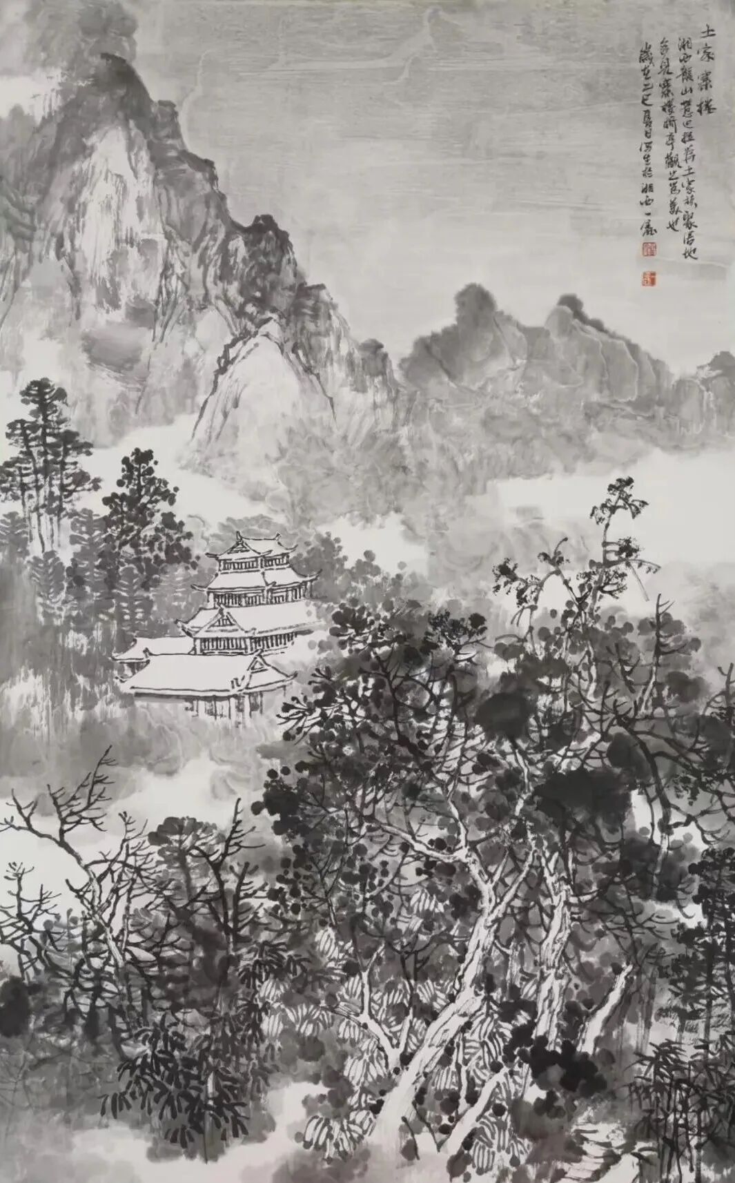 共绘湘西之美 长沙、龙山画家美术写生创作线上展上线(图5) 共绘湘西之美 长沙、龙山画家美术写生创作线上展上线(图5)