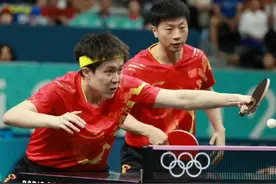 奥运会男团决赛，国乒组合3-2险胜瑞典组合，樊振东再战莫雷加德图片