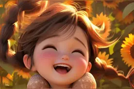 治愈笑容，向日葵女孩头像图片