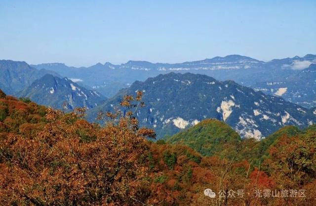 宝子你听我说，近期天气好、红叶美，光雾山可以冲了!