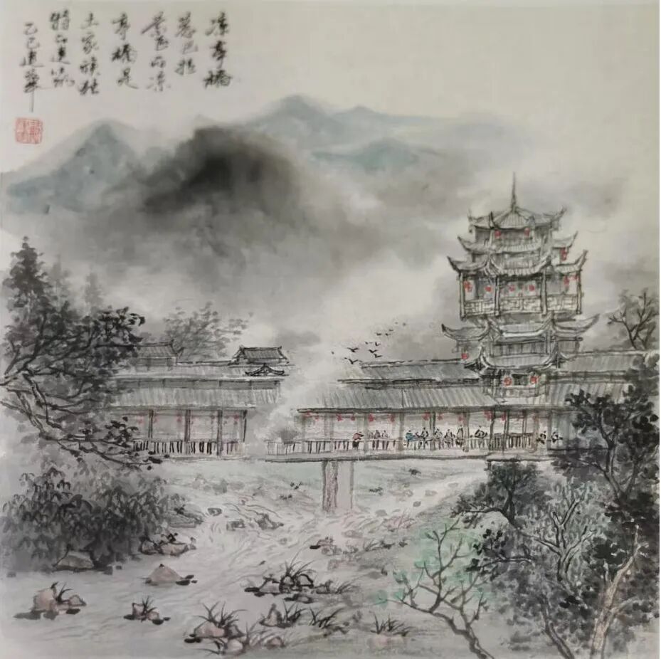 共绘湘西之美 长沙、龙山画家美术写生创作线上展上线(图25) 共绘湘西之美 长沙、龙山画家美术写生创作线上展上线(图25)